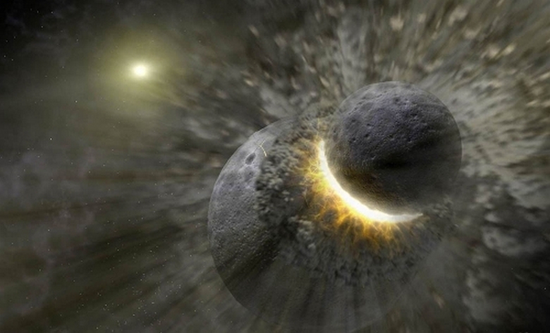 Az aszteroida eltalálta a holdot. Következő Föld?