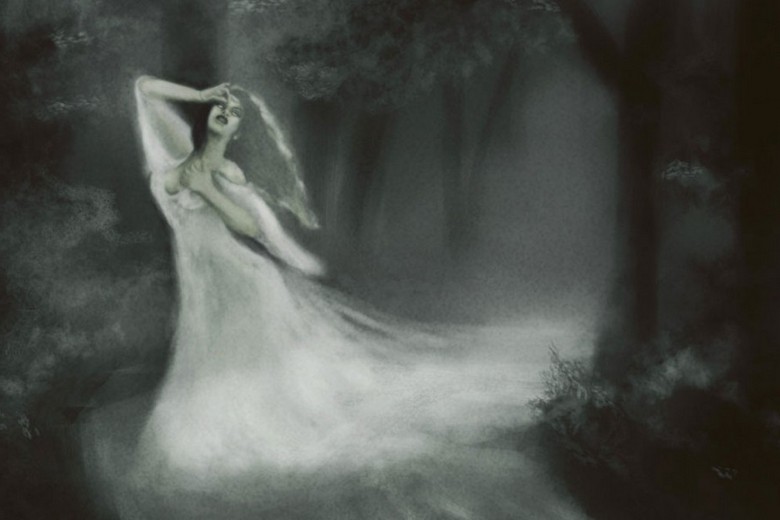 A kis megfulladt nő bross