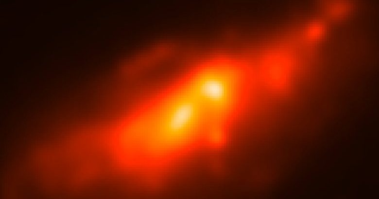 Rendkívül ritka „kettős mag”, amelyet egy közeli galaxisban fedeztek fel 