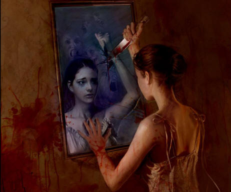 Idegen arc a tükörben