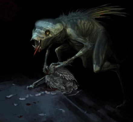 Gyapjával borított kétlábú lény