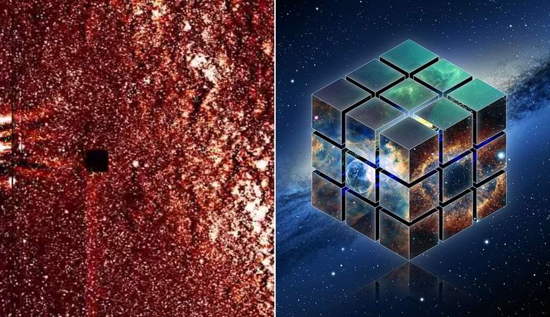 Egy hatalmas kocka villogott a nap közelében