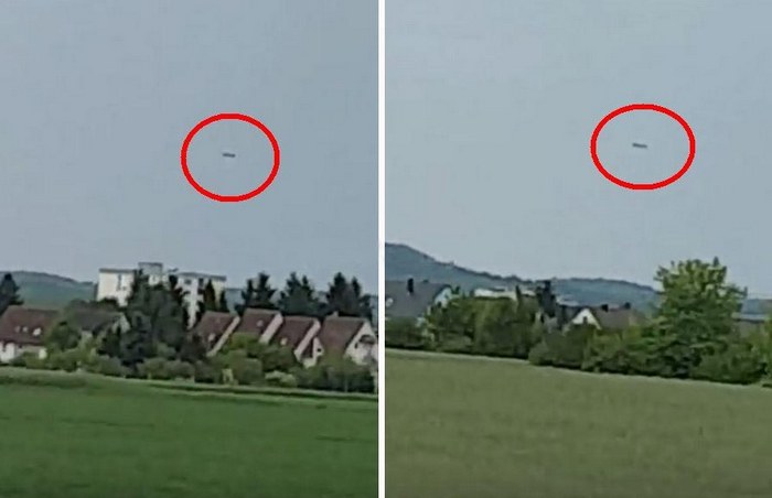 Egy hatalmas szivar alakú UFO Németország felett
