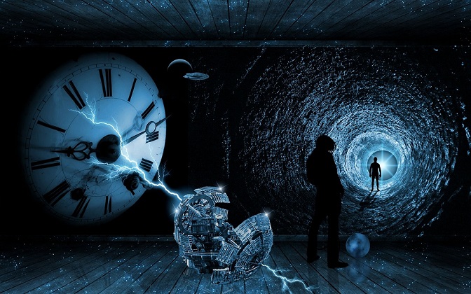 A megfigyelő kamera egy időutazót lőtt? Videó