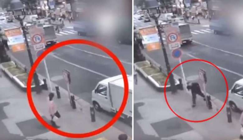 A megfigyelő kamera egy férfi megjelenését rögzítette