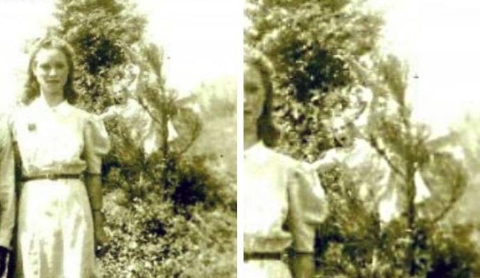 Egy szellem talált egy régi esküvői képen