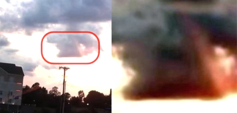 Egy szokatlan felhőt figyeltek meg az amerikai Tasla város felett