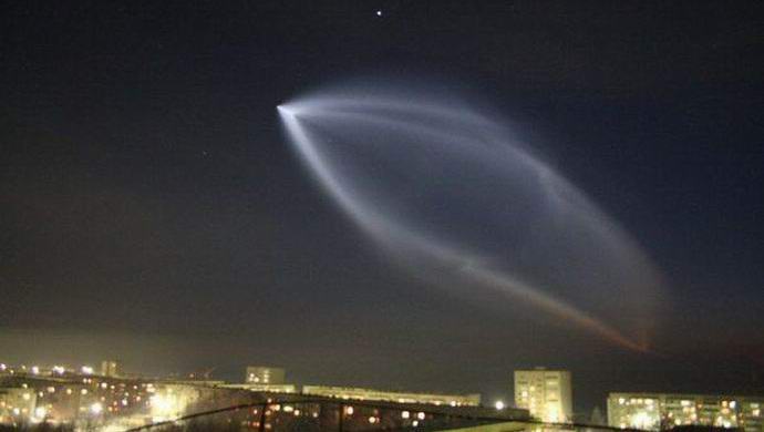 UFO észrevette Omsk felett