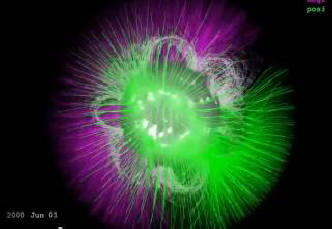 A NASA közzétette a Nap mágneses forradalmának megjelenítését.