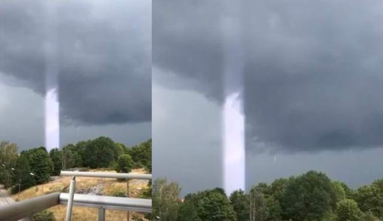 Megmagyarázhatatlan fényoszlop emelkedett az ég felé Svédországban