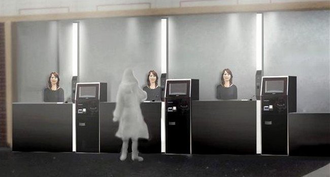 Szállodai kísérők - android robotok