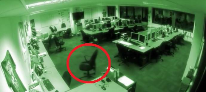 Irodai kamerák forgatták a poltergeist tevékenységeket