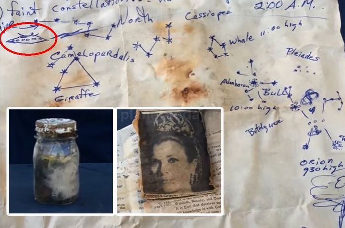 A kincsvadászok találtak egy időkapszulát, amelyet egy ufológus hagyott el.