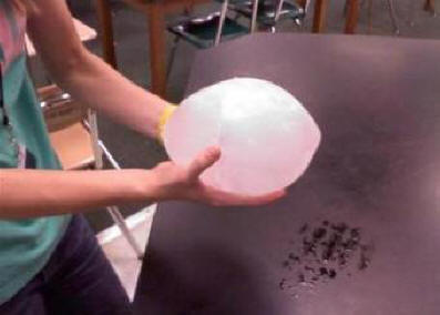 Csökkenő jéggömbök