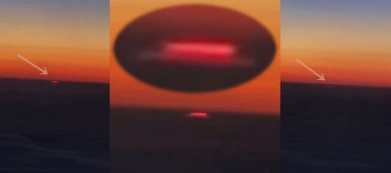 Az utas furcsa téglalap alakú fényt bocsátott ki a felhők felett Kazahsztánban.