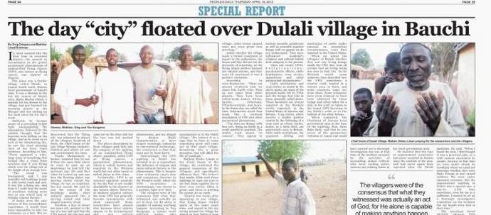 Több száz afrikai látta, hogy egy város lebeg az égen