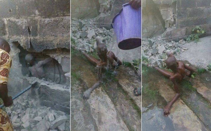 Egy tinédzser életben fallal borított egy falon