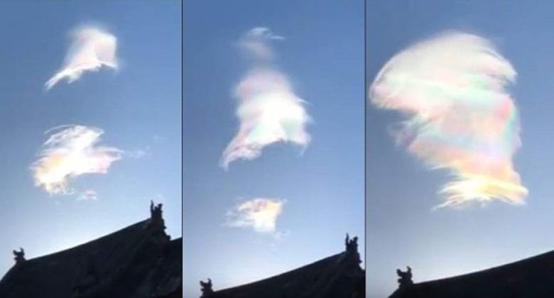 A meghökkentő felhő meglepte a buddhistákat.