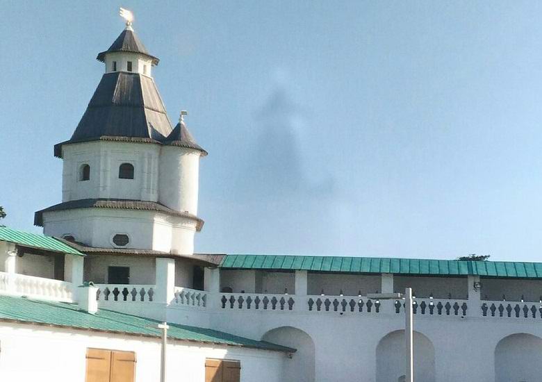 A fantom-templom fényképezett a moszkvai régióban