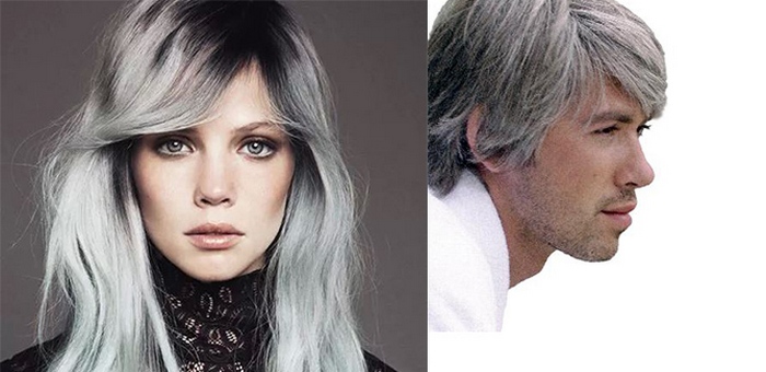 A szürke haj csak a férfiakat díszíti, és akkor is nem mindig.