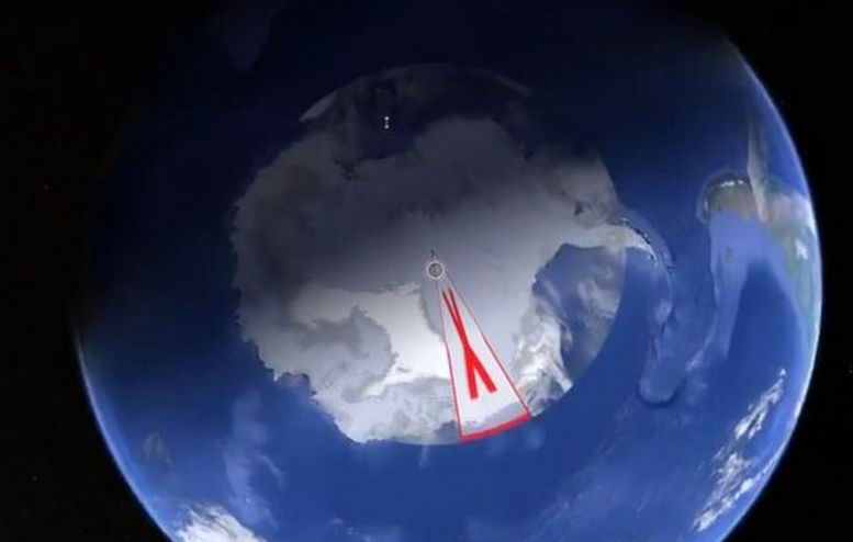 Az Antarktisz rejtélyes jelölése