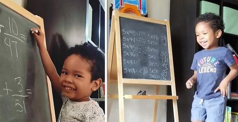 A hároméves kislány könnyen megoldja a középiskolás matematikai problémákat