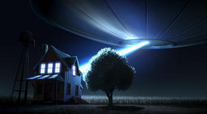 Az UFO-ból egy szilárd fényszóró