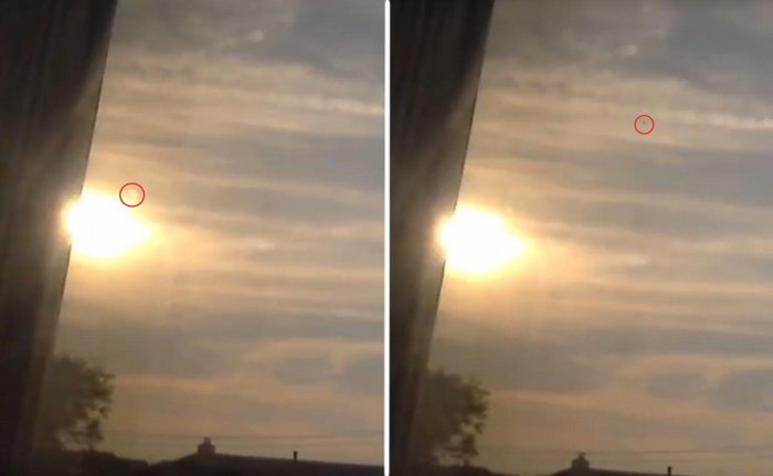 Pontos kellemes ufológus két kamerával folyamatosan eltávolítja az UFO-kat