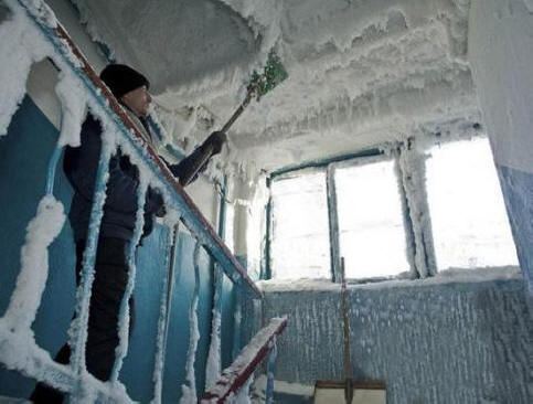 Kazahsztánban, mínusz 59 fok, otthon, mint egy fagyasztóban