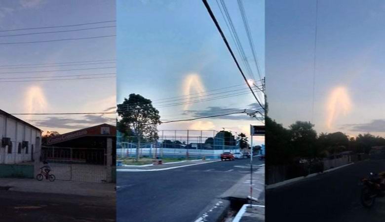 Világos sziluett jelent meg az égbolton Brazília felett