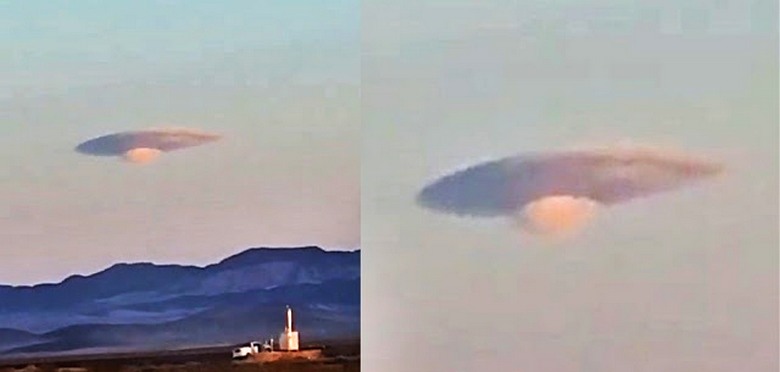 A Nevada feletti égen valami furcsa tűnt fel, nagyon hasonló egy UFO-hoz