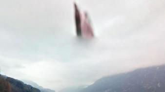 A kép megjelent az égbolton Svájc felett