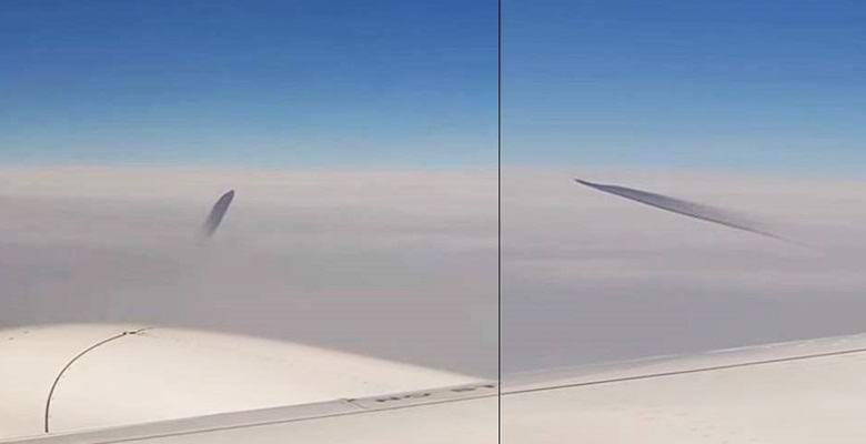 Egy UFO majdnem belezuhant egy utasszállító repülőgépbe