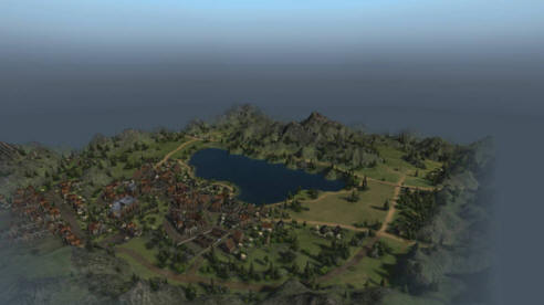 Ez Lakesville. Tavak, erdők és hegyek vannak a közelben. Nagy lábak találhatók itt.