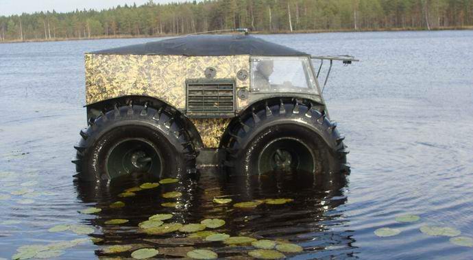 Az orosz úszó terepjáró eljutott az internethez