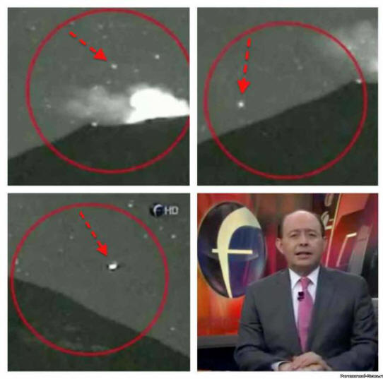 A Popocatepetl vulkán közelében az UFO-kat ismét észrevették (videó)