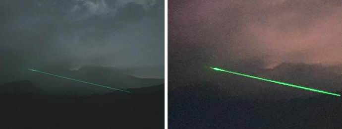 Egy titokzatos zöld sugár jelent meg egy japán vulkán közelében