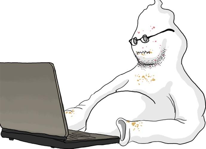 Van egy szellem, aki ül a számítógépnél?