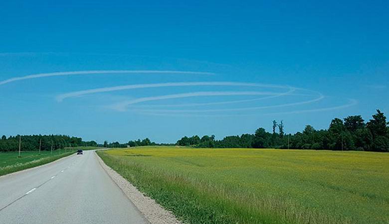 Titokzatos körök az égen zavarba ejtették a lettek