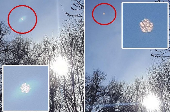 A nő furcsa világító gömböt látott