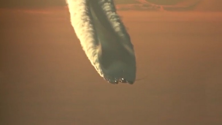 Szörnyű kemotrace Oroszország felett